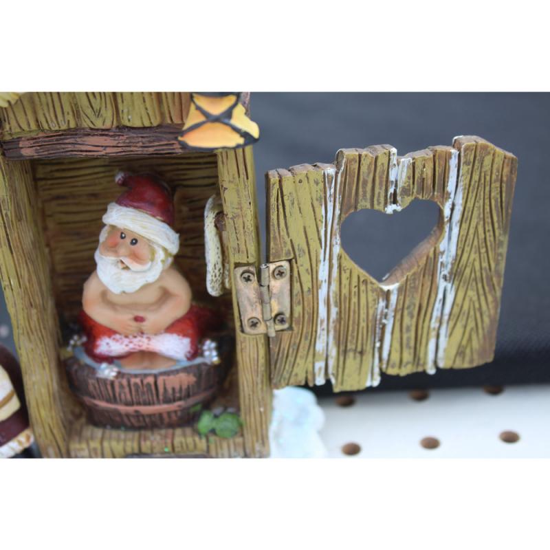 Very Cute Holiday Christmas Santa Claus Taking A Bath Figure Knickknack