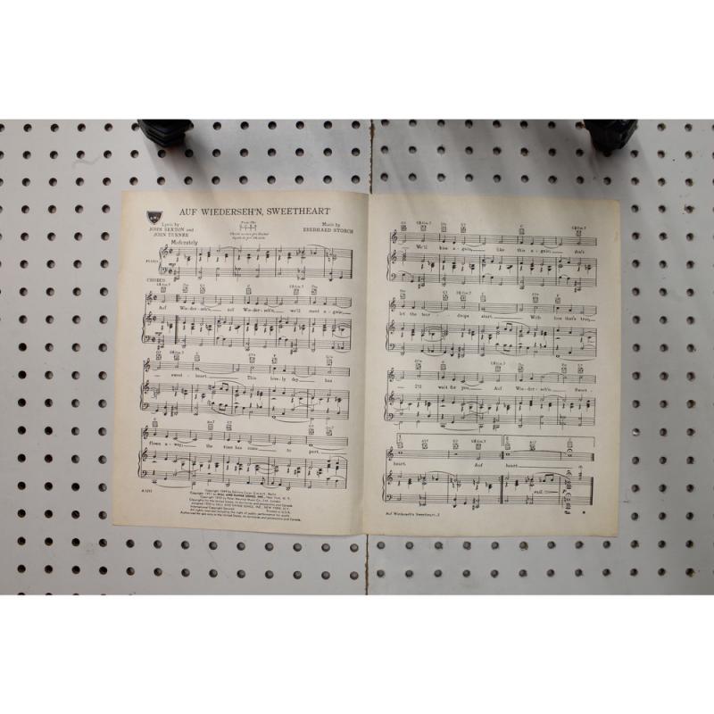 1949 - 0Auf Wiederseh'n sweetheart - Sheet Music