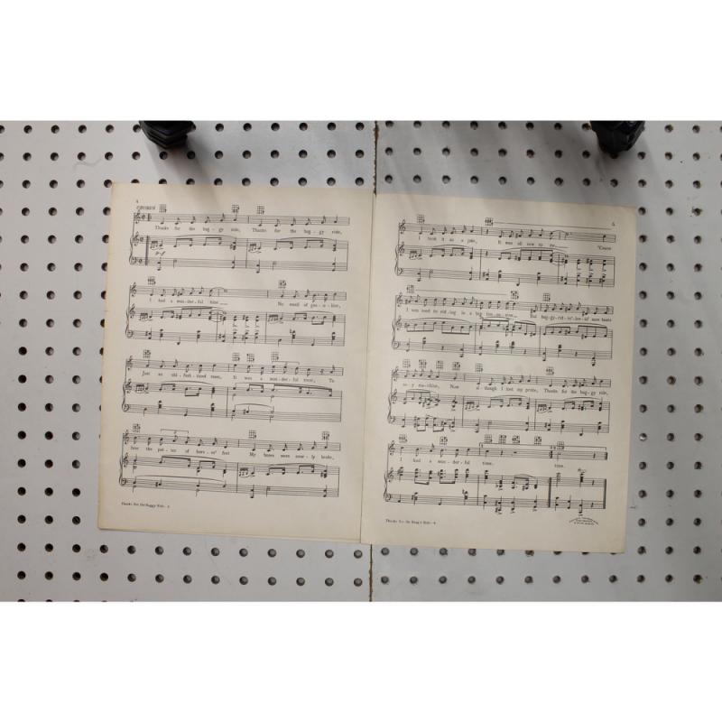 1925 - Thanks for the buggy ride - Sheet Music