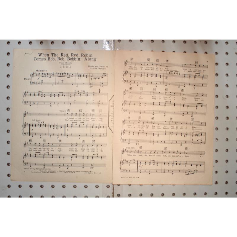 1926 - When the red red Robin comes Bob Bob Bobbin a long - Sheet Music