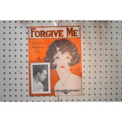 1927 - Forgive me - Sheet Music