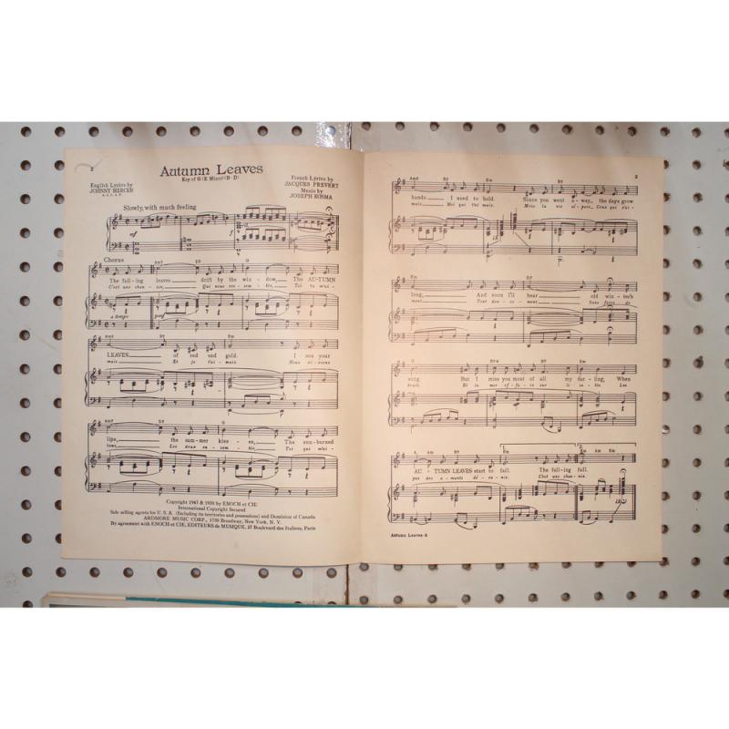 1947 - Autumn leaves - Sheet Music