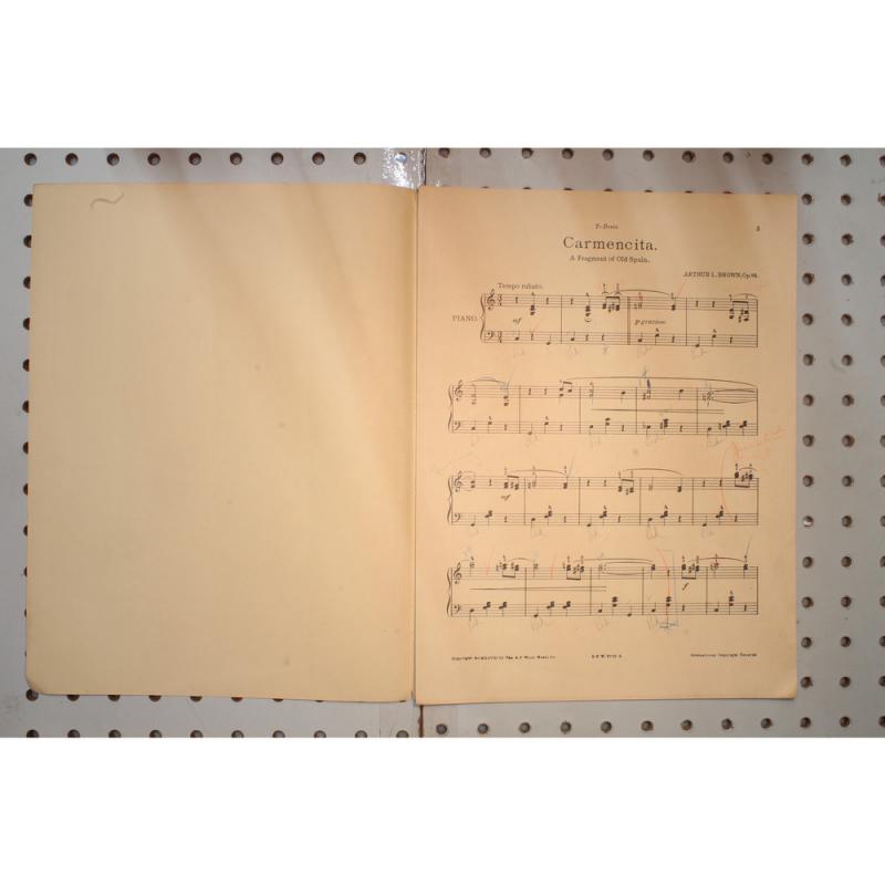 1928 - Carmencita a fragment of old Spain - Sheet Music