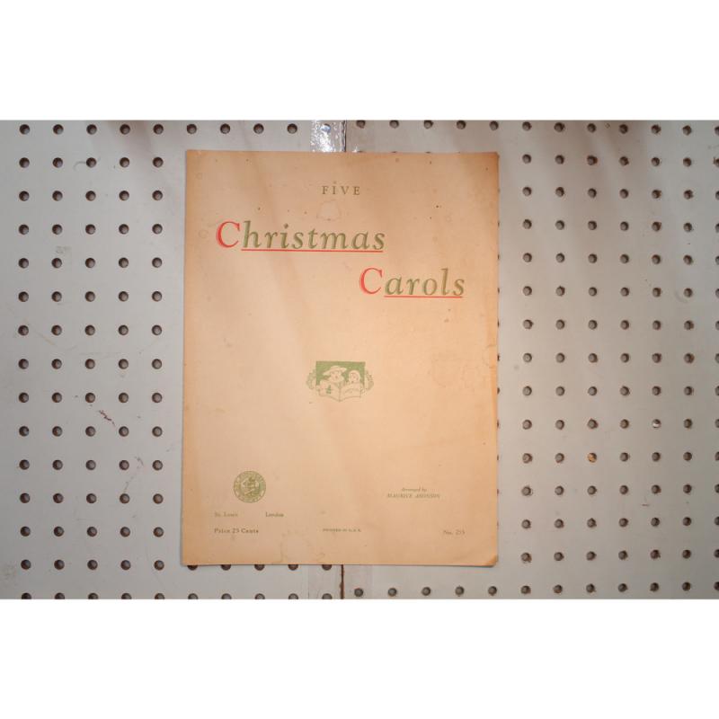 1932 - Five Christmas carols - Sheet Music