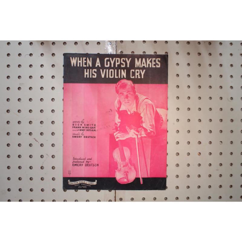 1948 - When a gypsy makes his violin cry - Sheet Music