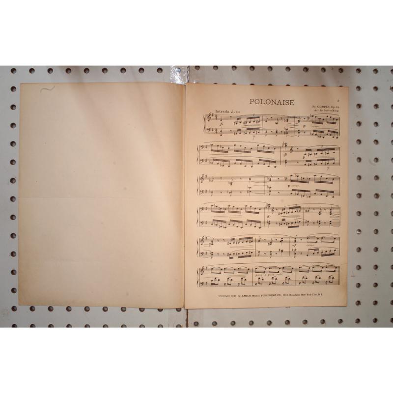 1945 - Polonaise in a flat Frederick Chopin - Sheet Music