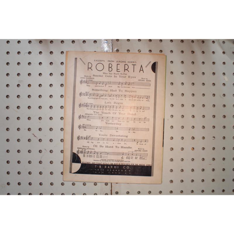 1931 - Smoke gets in your eyes Roberta - Sheet Music