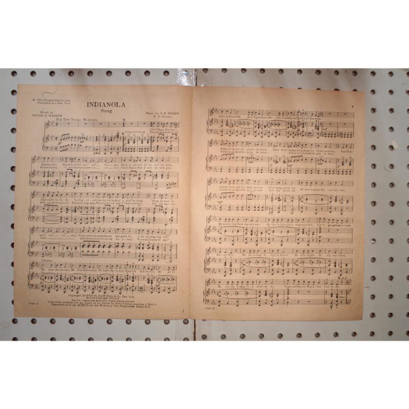1953 - Indianola - Sheet Music