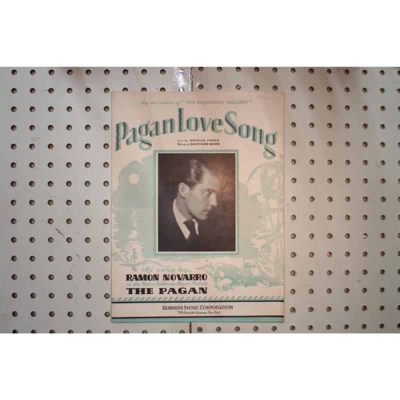 1929 - PAGAN LOVE SONG BY RAMON NOVARRO - Sheet Music