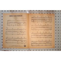 1949 - MONDAY, TUESDAY, WEDNESDAY ( I LOVE YOU ) BY ROSS PARKER - Sheet Music