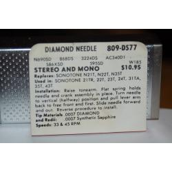 809-DS77 Pfanstiehl Diamond Needles Stylus Cartridge  #530 Original Package