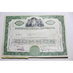 1959 Studebaker-Packard Corporation Stock Certificate 3 Shares Y030429