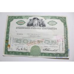 1959 Studebaker-Packard Corporation Stock Certificate 71 Shares Y0136839