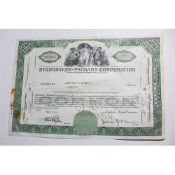 1959 Studebaker-Packard Corporation Stock Certificate 40 Shares Y05832