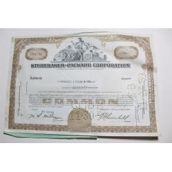 1959 Studebaker-Packard Corporation Stock Certificate 70 Shares Y0197795