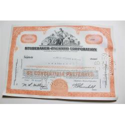 1959 Studebaker-Packard Corporation Stock Certificate 10 Shares P02198