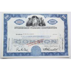 1958 Studebaker-Packard Corporation Stock Certificate - Y161333 - 100 Shares