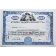 1957 Studebaker-Packard Corporation Stock Certificate - Y106887 - 100 Shares