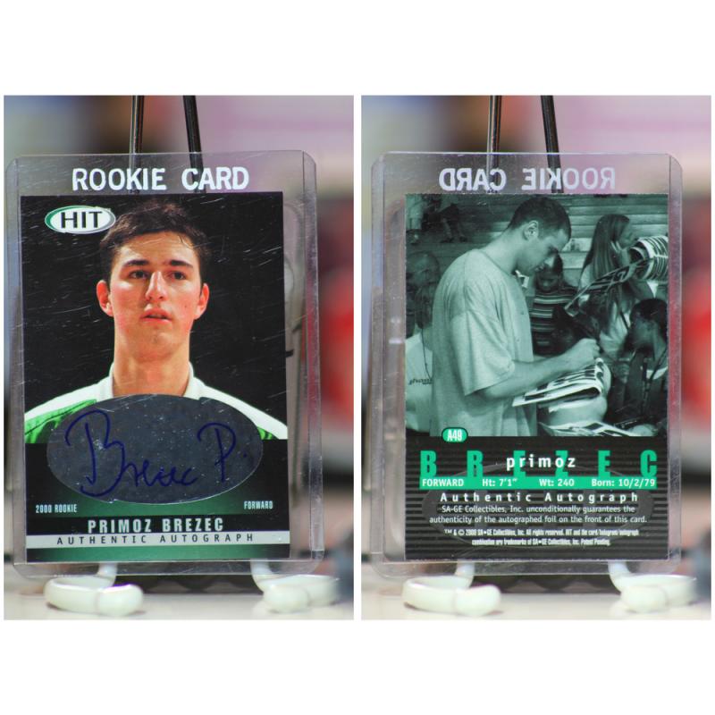 2000-01 Primoz Brezec Sage HIT Autographed #A49 Basketball Card