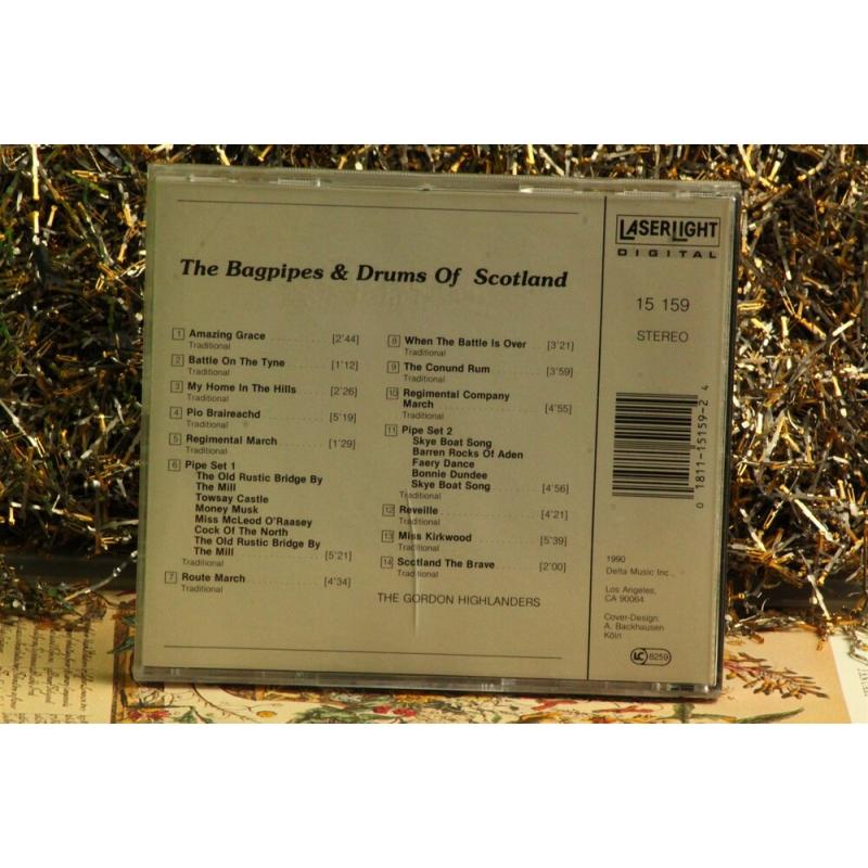 The Gordon Highlanders The Bagpipes & Drums Of Scotland #3650 CD Empty Case Only