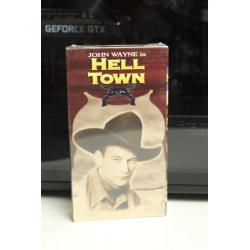 John Wayne in Hell Town (1937, VHS) - Romance; Western 