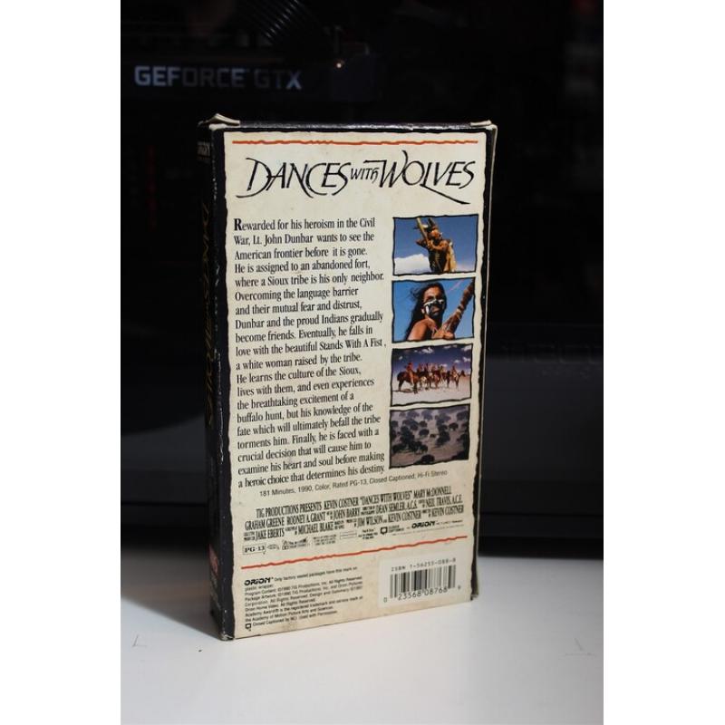 Dances With Wolves VHS Drama; Adventure; Western 