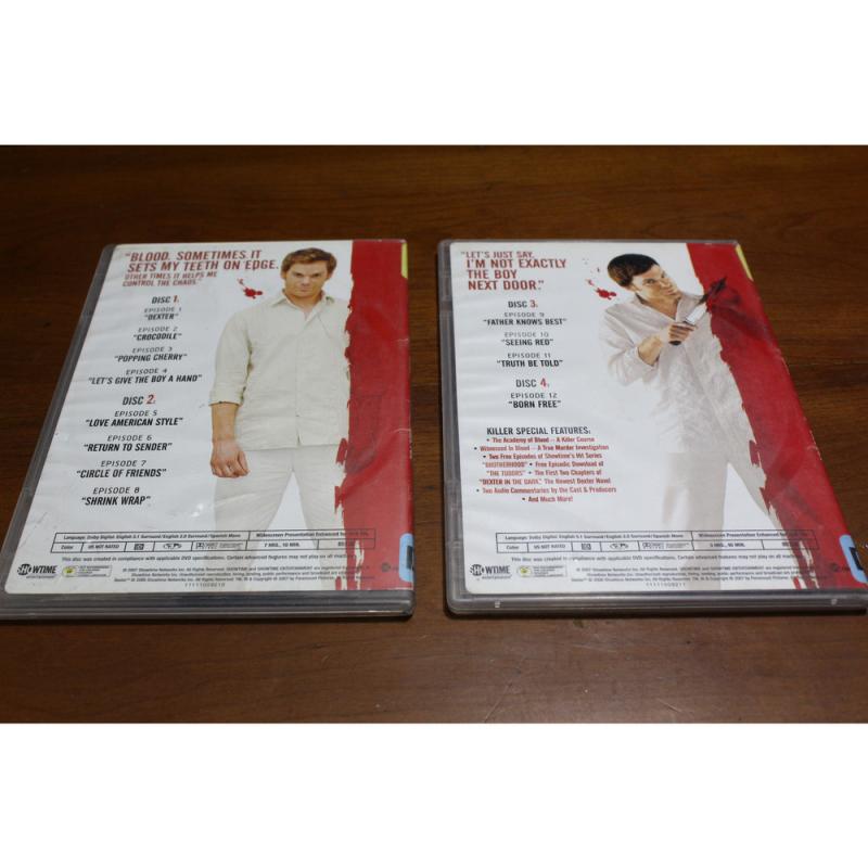 6304: DVD Dexter: Season 1 Discs 1 - 4 